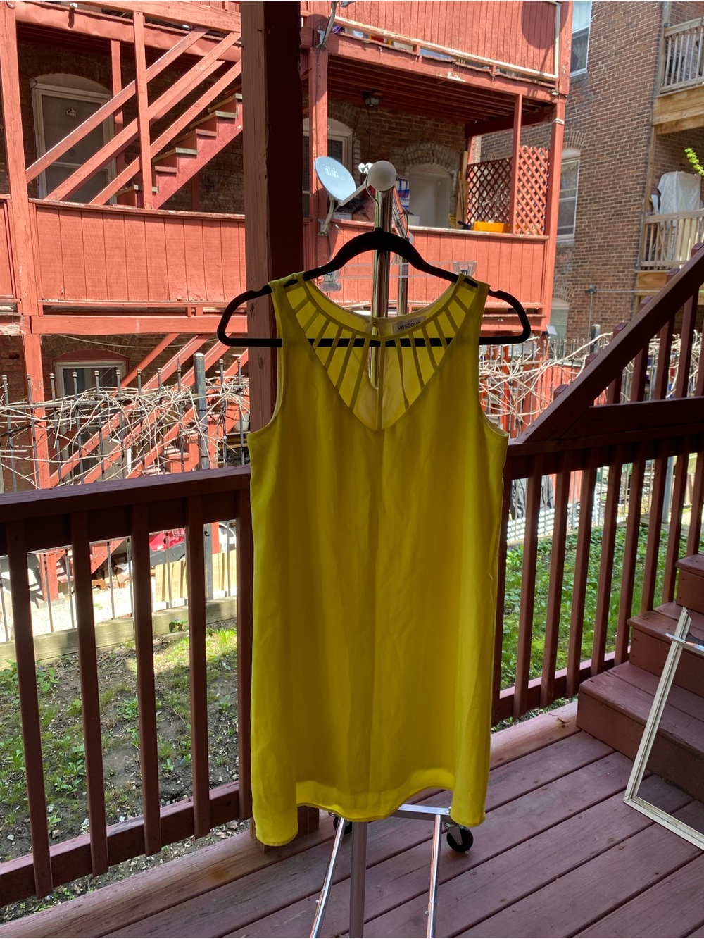vestique Neon Yellow Dress